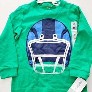 NWT Carter's green long sleeve shirt